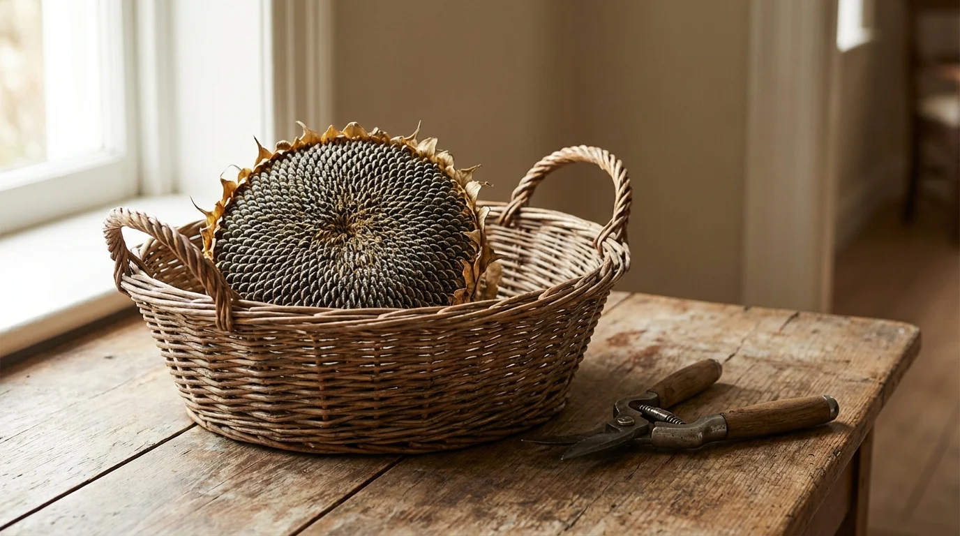 Detalhes finais de Como Fazer um Jardim Cottage em Casa com banheira de pássaros ||| Bacia de cerâmica rasa cheia de água sobre pilar de pedra rústica, pequenas pedras no fundo da água, cercada por flores campestres amarelas e brancas